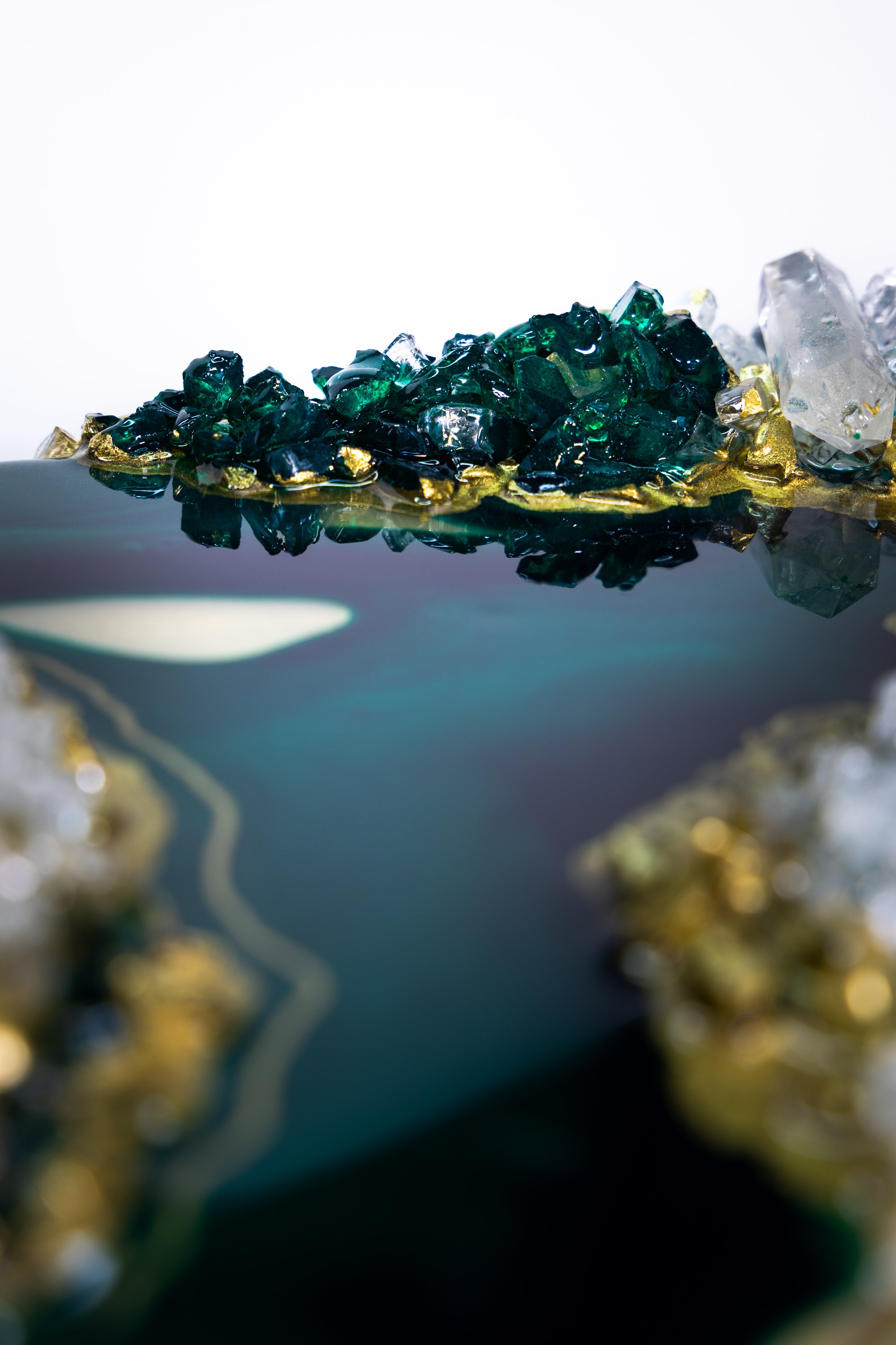 Detail of a Melodie Atelier resin artwork